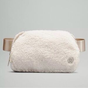 Lululemon White Sherpa Belt Bag